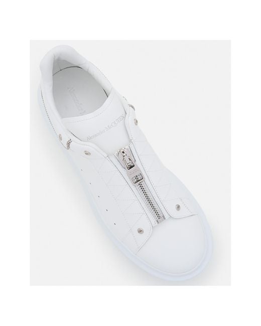 Alexander McQueen White Round-Headed Low-Top Sports Shoes for men