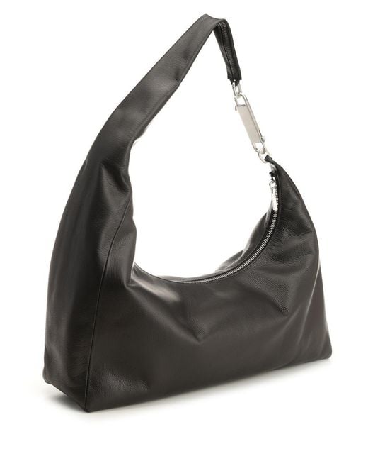 Rick Owens Black Cropped Gemini Shoulder Bag