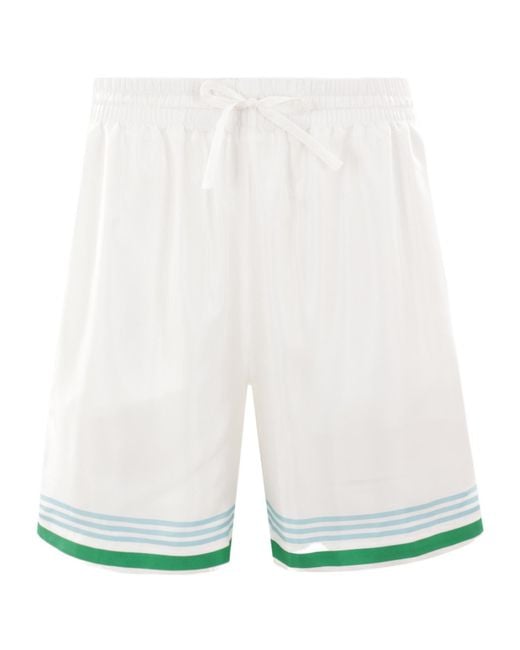 Casablanca White Shorts for men