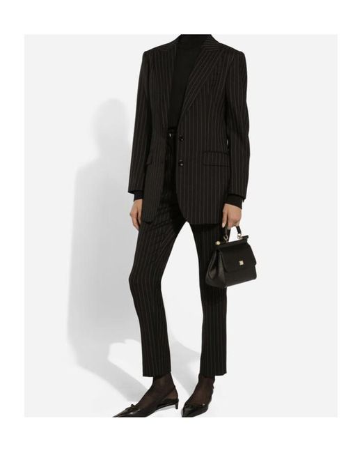 Dolce & Gabbana Black Medium Sicily Top Handle Bag