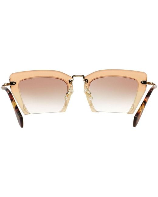 Miu Miu White Logo Sunglasses