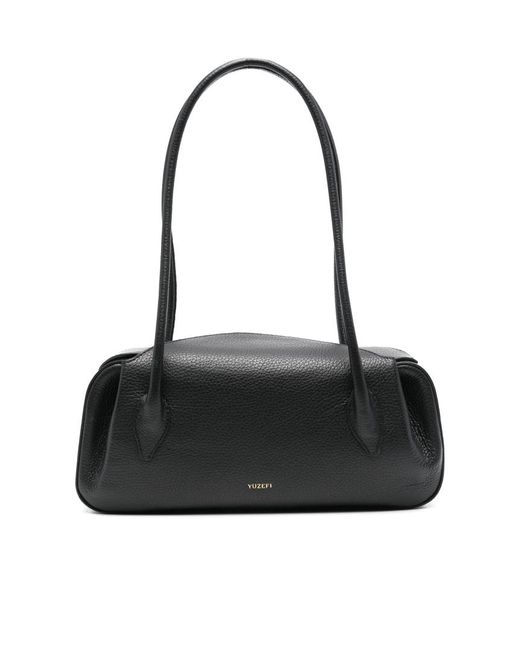 Yuzefi Black Oyster Shoulder Bag