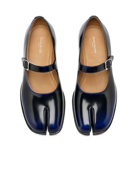 Maison Margiela Blue Tabi City Mary Jane Shoes
