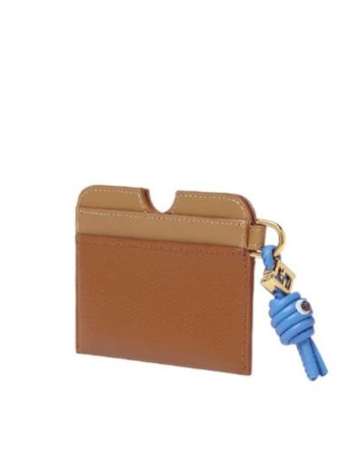 Fendi Brown Ff Diamonds Card Case