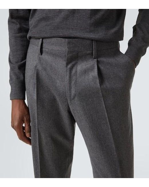 Lardini Gray Wool And Cashmere Suit Pants for men
