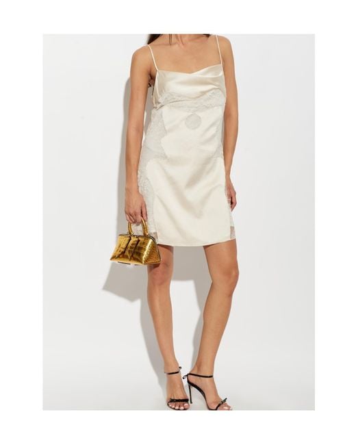 Off-White c/o Virgil Abloh Natural Lace Camisole Dress