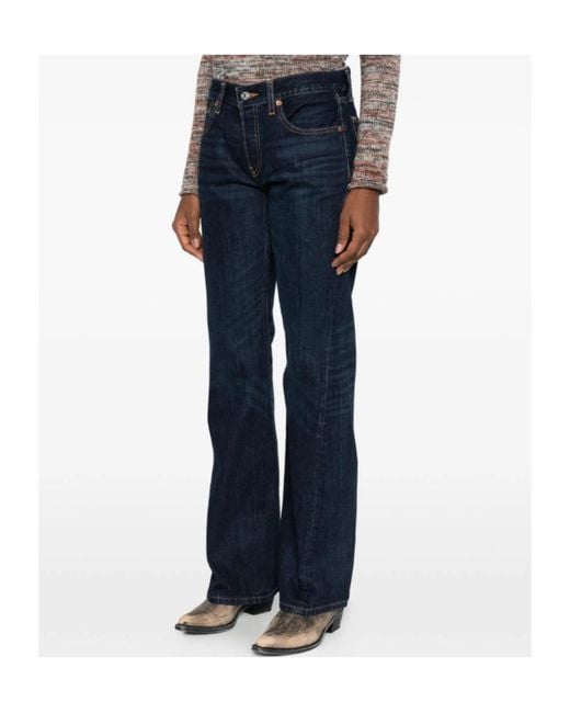 Re/done Blue Bootcut Jeans