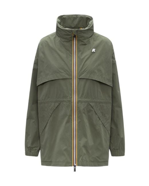 K-Way Green Aubeline Memory Touch Jacket