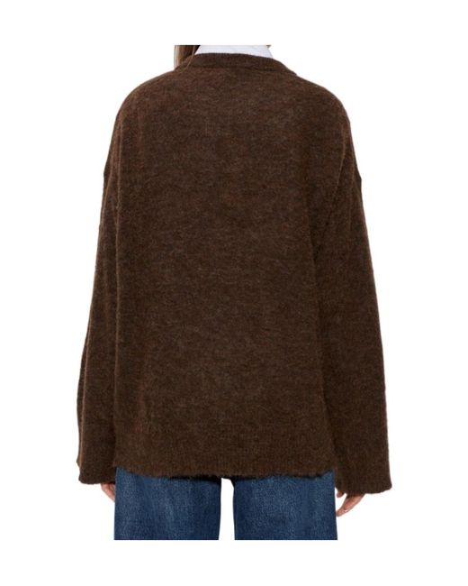 Ganni Red Cherry Patterned Oversized Knit Jumper