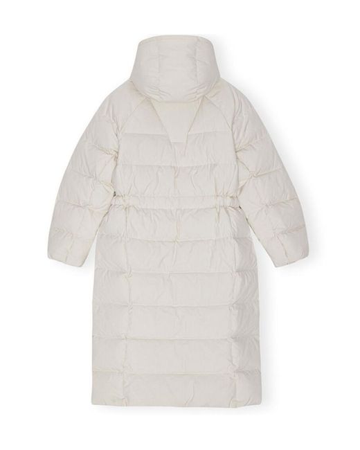 Ganni White Jacket With Logo