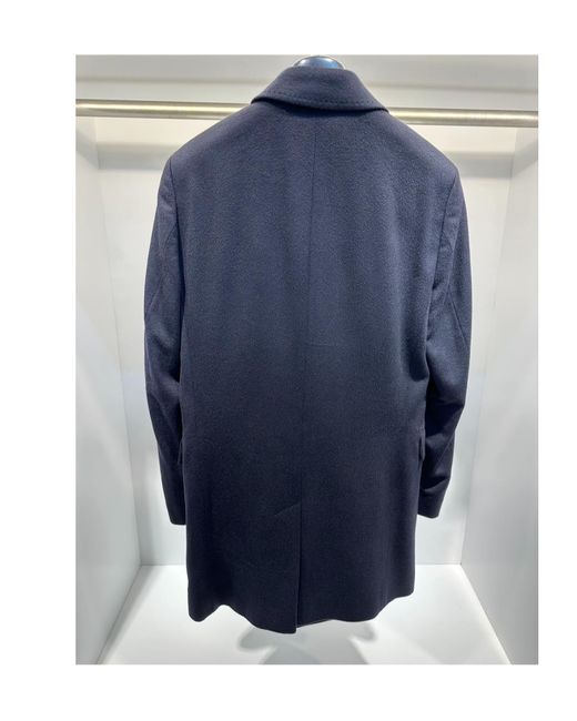 Boss Blue Long-Sleeved Coat for men