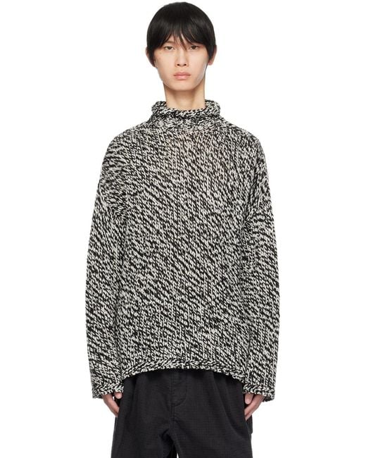 Acne Gray Long-Sleeved Sweater for men