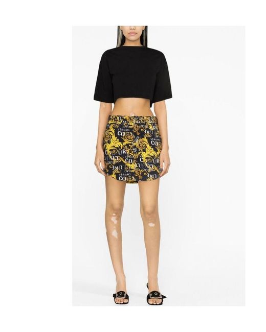 Versace Jeans Multicolor Pattern Printed Skirt