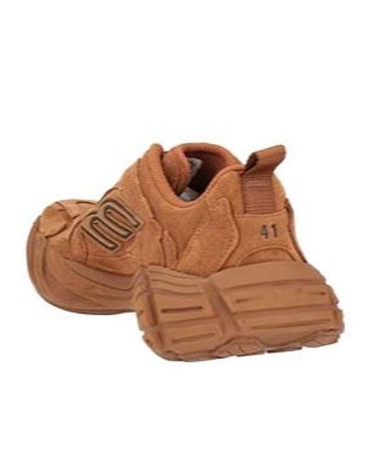 Balenciaga Brown Solidcolor Platform Sneakers