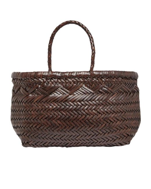 Dragon Diffusion Brown Thinstrap Rattan Bag