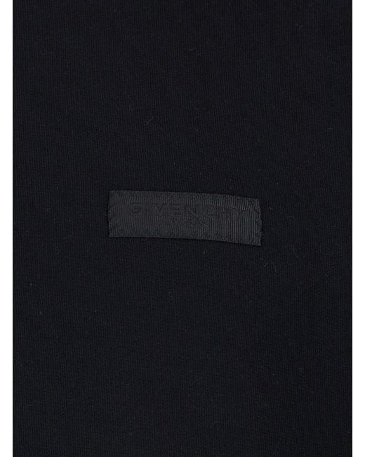 Givenchy Blue Logo Patch Crewneck Sweatshirt for men