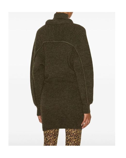 Isabel Marant Green Hilde Knitted Mini Dress