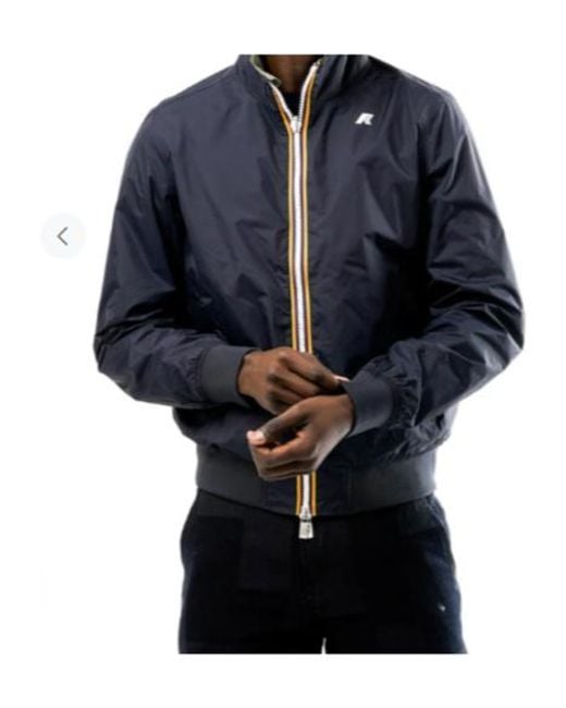 K-Way Blue Arsene Plus.2 Reversible Jacket for men