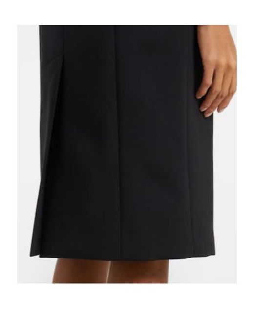Oscar de la Renta Black Draped Cocktail Dress
