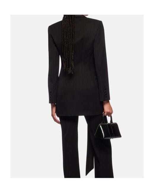 The Attico Black The Single-Breasted Tailored Blazer