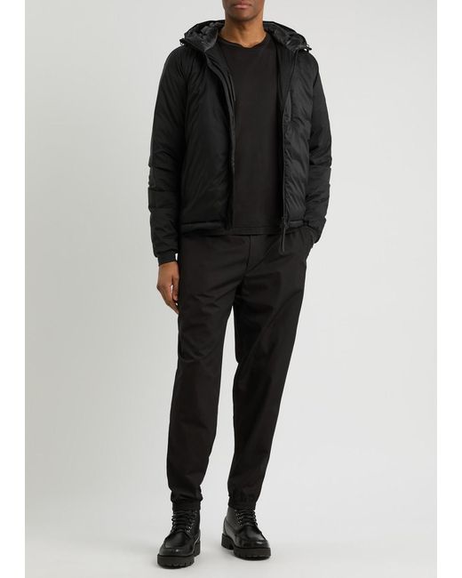 Canada Goose Black Lodge Hooded Ripstop Shell Jacket for men