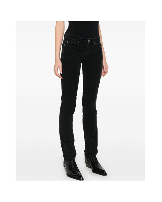Isabel Marant Black Belt-Loop Jeans
