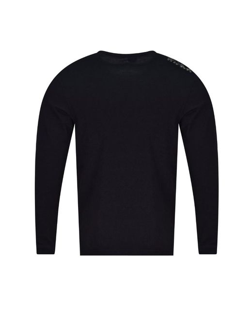 Boss Blue Logo Long-Sleeved T-Shirt for men