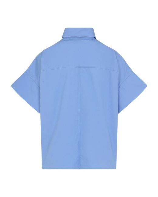 Co. Blue Boxy Ss Shirt