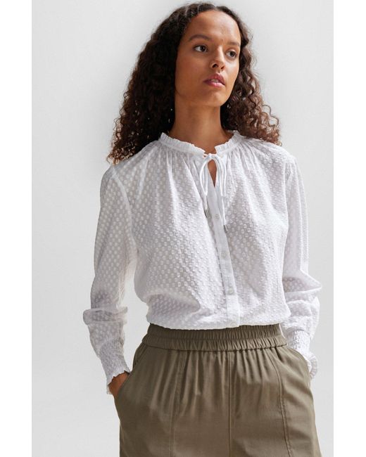 Boss White Long-Sleeved Shirt