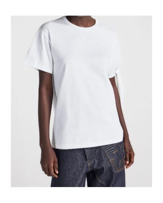 J.W. Anderson White Jw Anderson Sleeve Knot T-Shirt