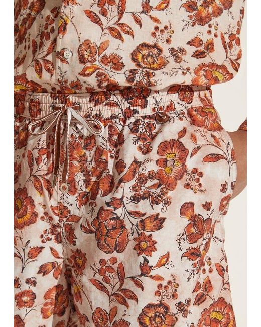 Loro Piana Red Pattern Swimming Trunks for men