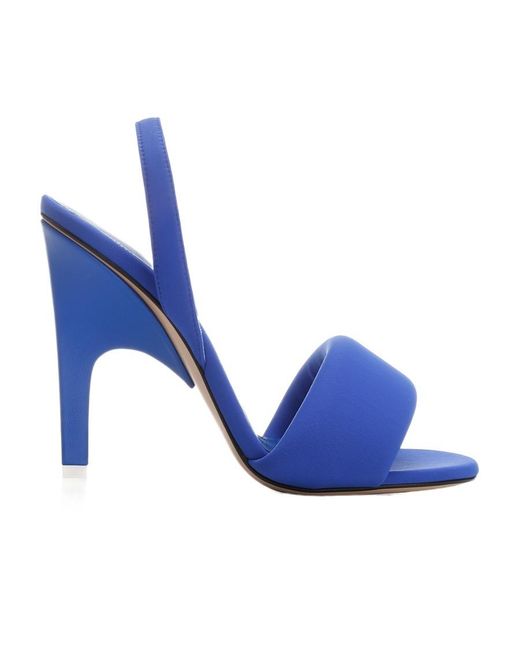 The Attico Blue The Rem Padded Slip-On Sandals