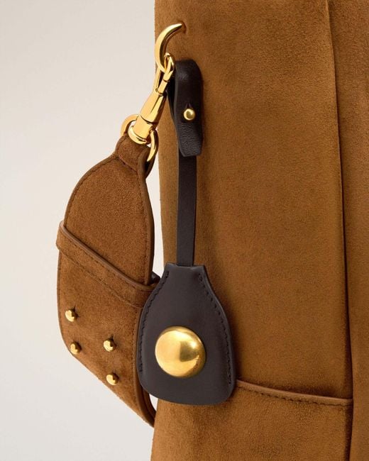 AMI Brown Carrousel Leather Bucket Bag for men