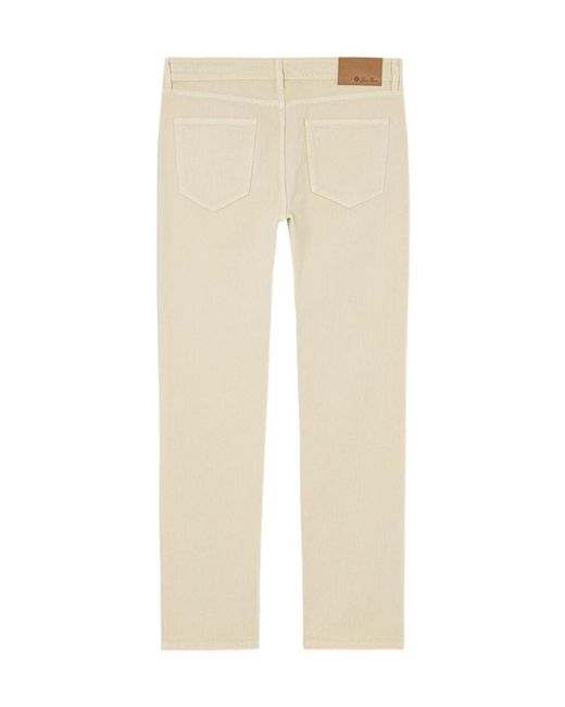 Loro Piana Natural Belt-Loop Jeans for men