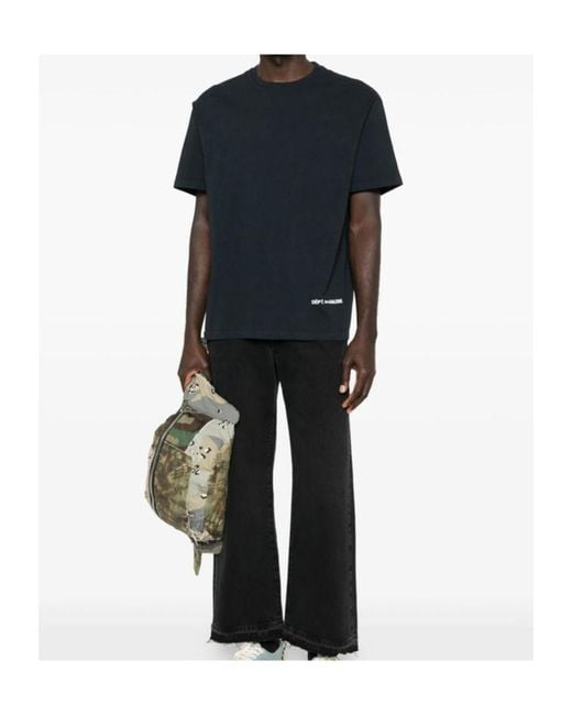 GALLERY DEPT. Black Short Sleeve Crewneck T-Shirt for men