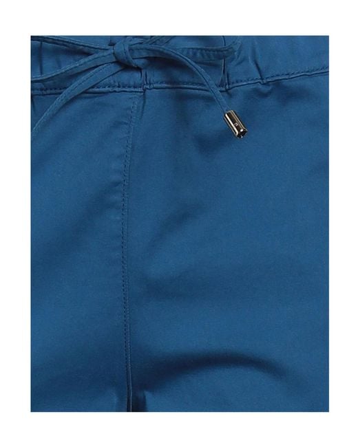 Max Mara Blue Plain Colour Casual Trousers