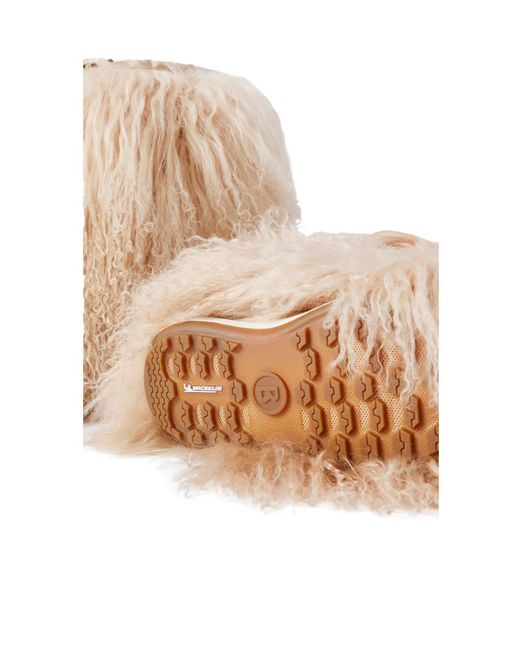 Bogner Natural Shearling Ankle Boots