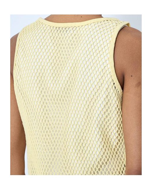 Prada Multicolor Triangle-Logo Open-Knit Tank Top