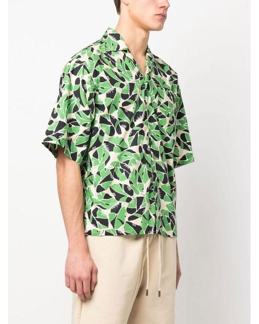 DSquared² Green Printed Shirt for men