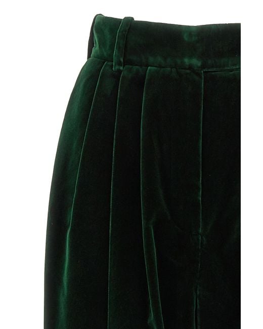 Alexandre Vauthier Black High-Waist Wide-Leg Paillette-Embellished Trousers