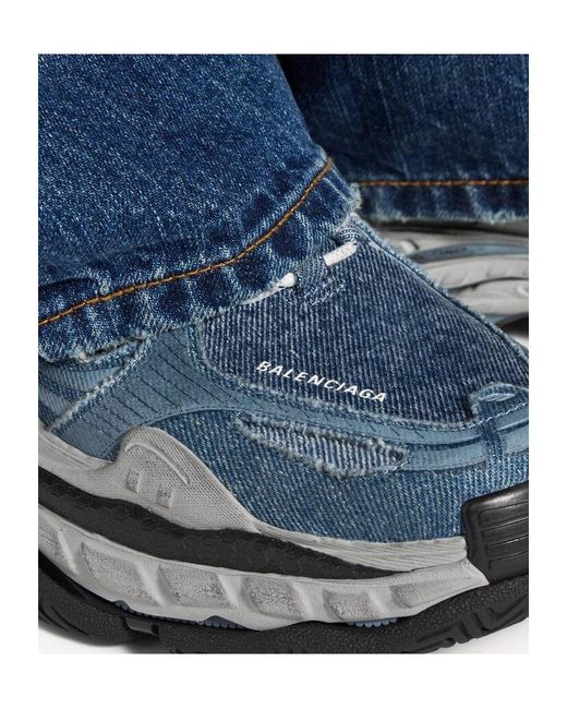 Balenciaga Blue Triple S.2 Denim Sneaker