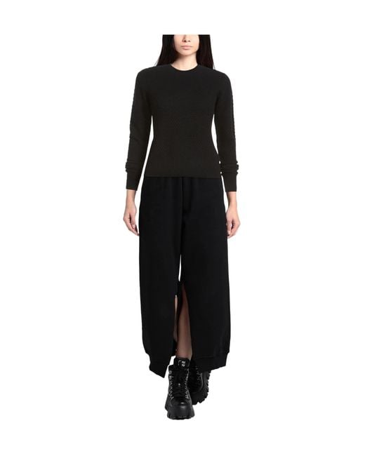 Max Mara Black Solid-Color Cashmere Knitted Sweater