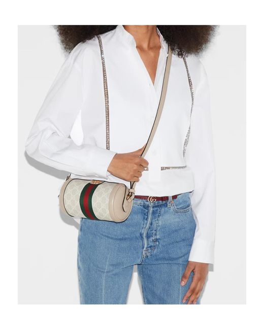 Gucci Multicolor Ophidia Gg Plaque Mini Shoulder Bag