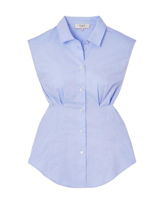 Sea Blue Kendra Blouse