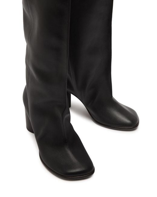 Lemaire Black Leather Knee-High Boots