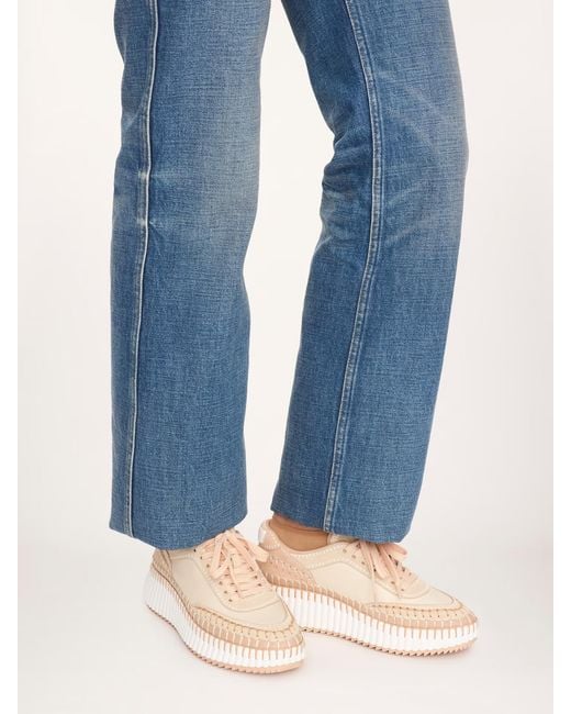 Chloé Pink Chloé Nama Low-Top Sneakers
