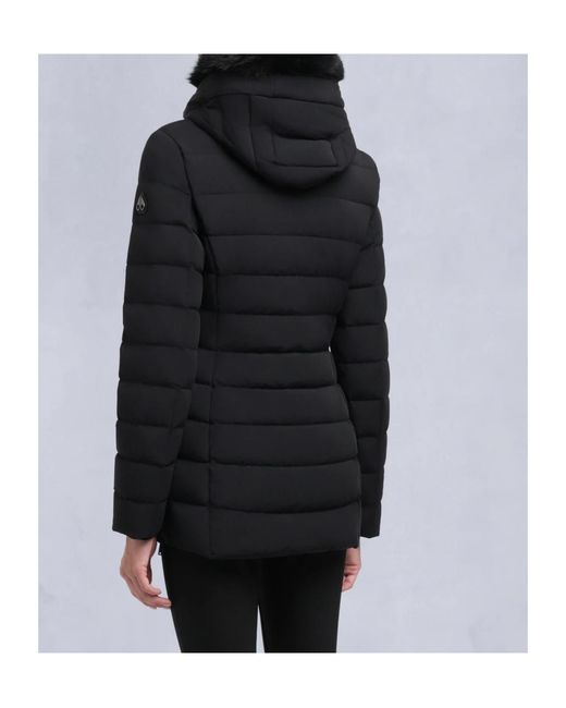 Moose Knuckles Black Roselawn 5 Hooded Down Jacket