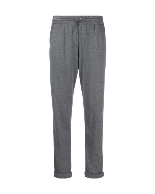 Brunello Cucinelli Gray Tapered Track Pants
