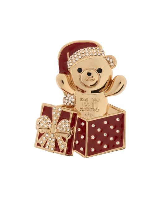 Max Mara White Teddy Bear Brooch