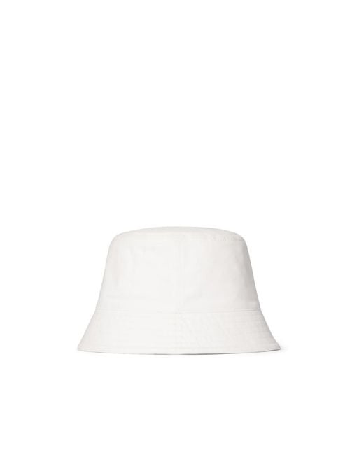 Gucci White Cotton Canvas Bucket Hat for men